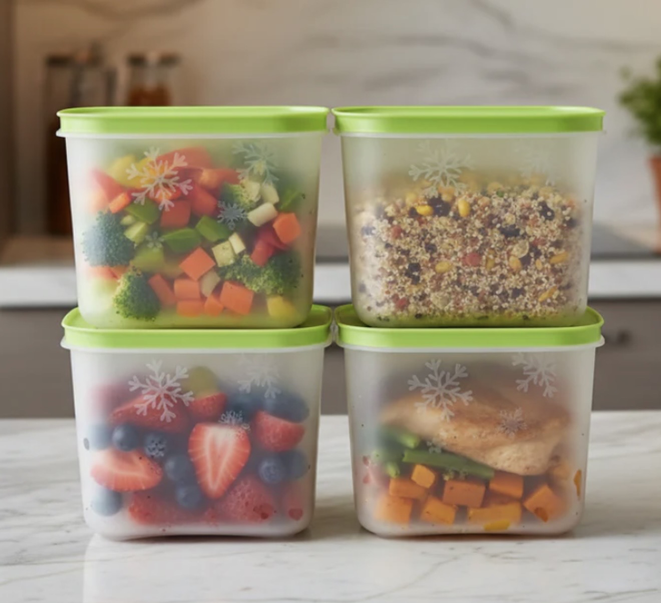 Freezer box 1.1liter set of 4