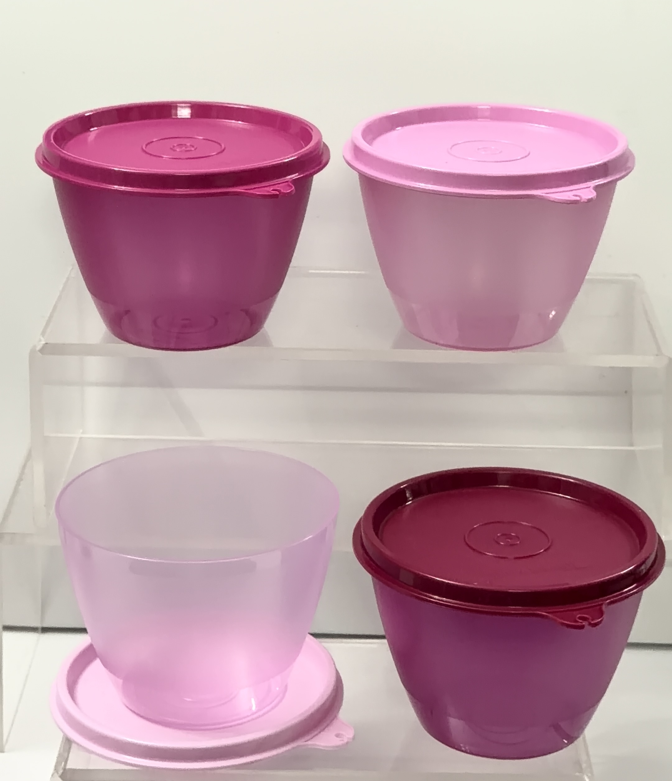 Tupperware 400ml airtight;Liquidsafe set of 4