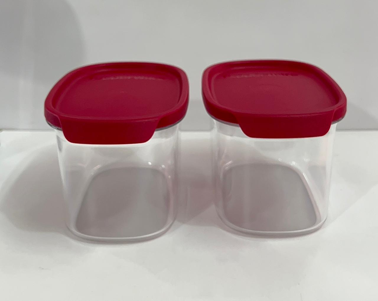 Tupperware Ultra clear 1.1 liter set of 2