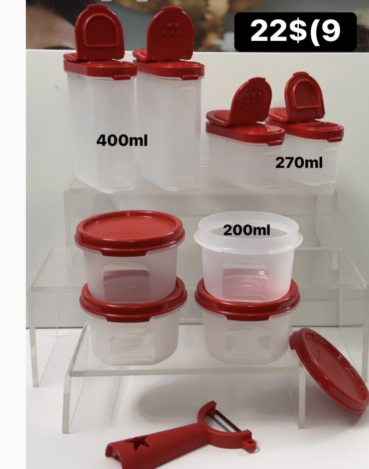 Spice shaker set of 4;round 1 set of 4;peelar