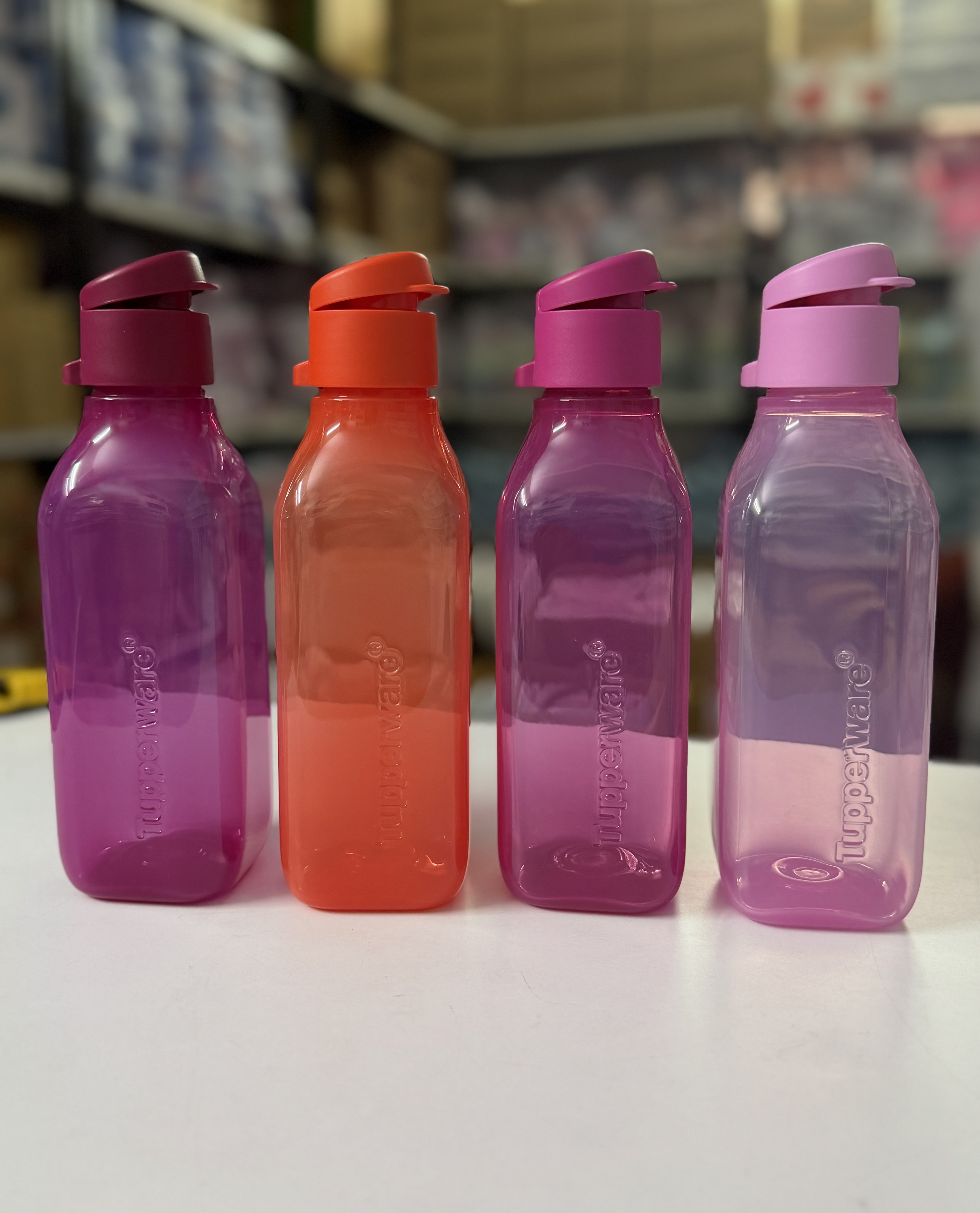 500ml square flipcap bottle set of 4