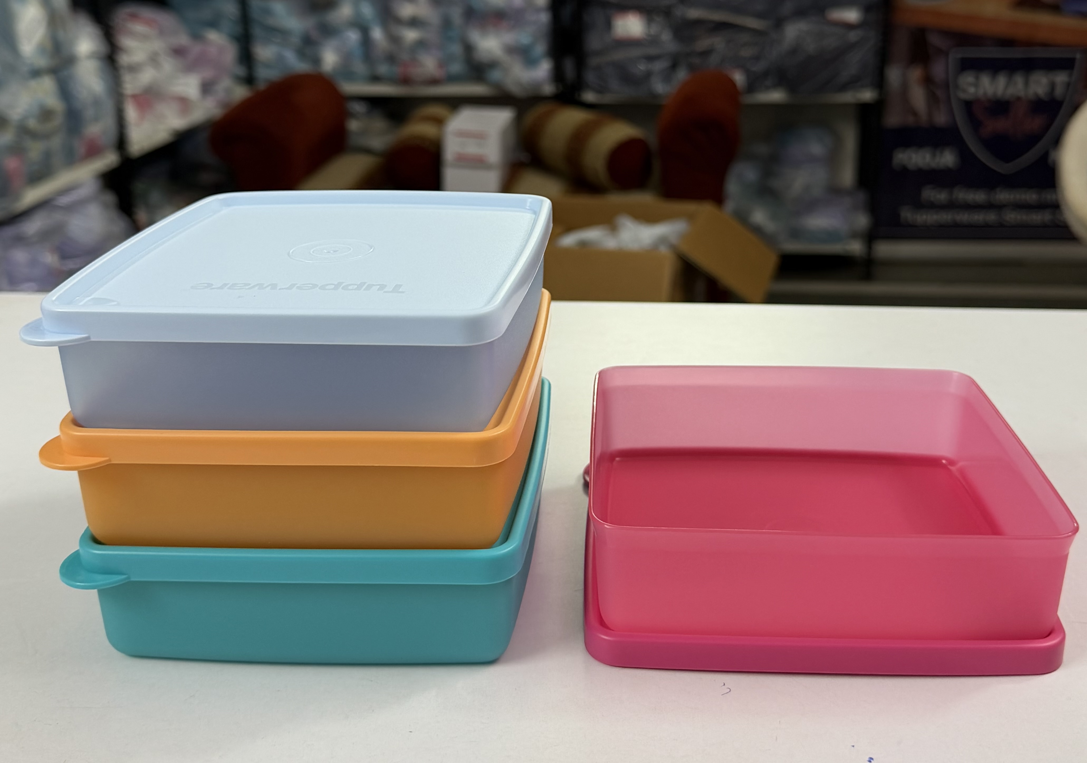 Square away 330ml set of 4 airtight boxes