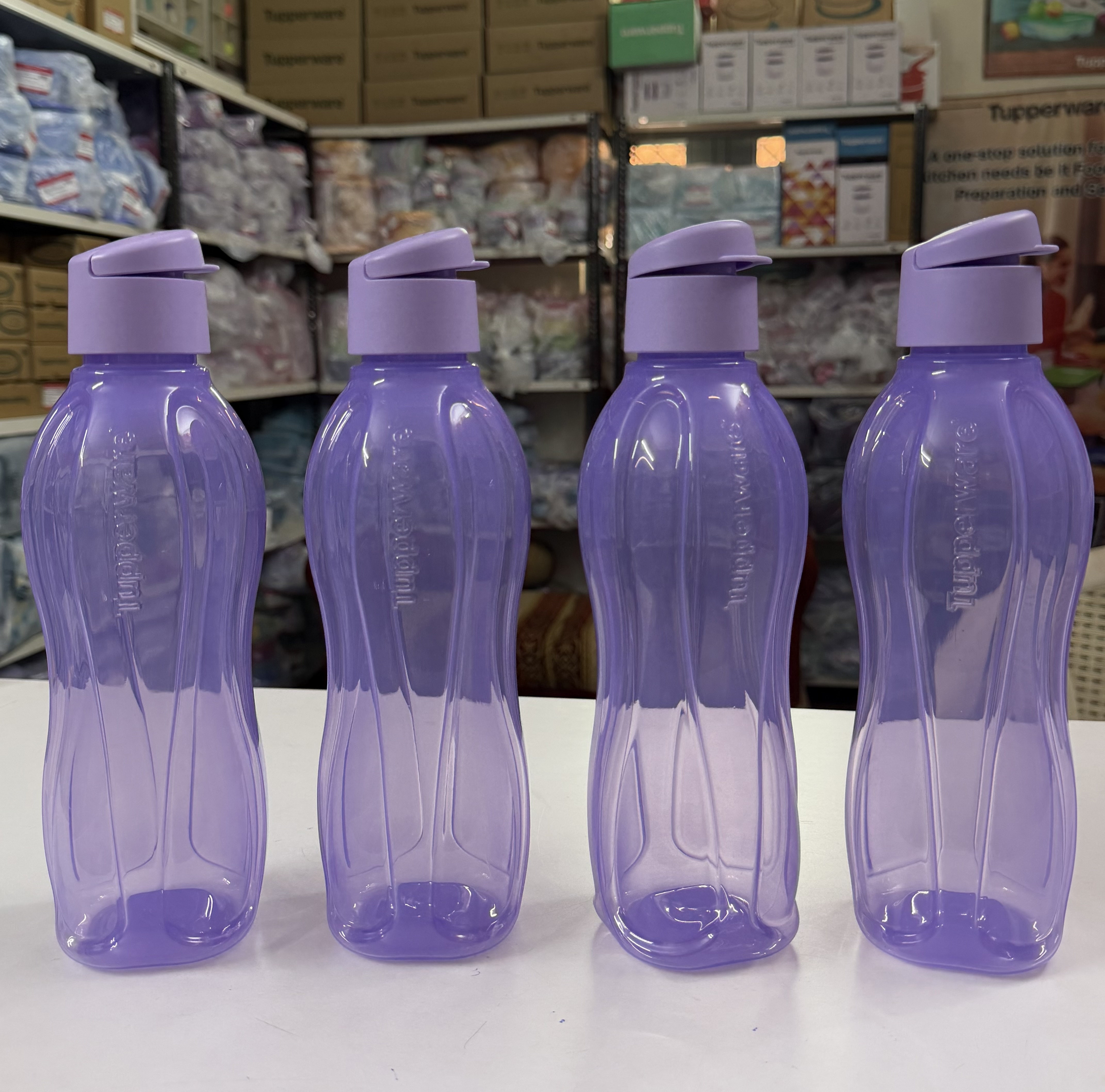1 liter flipcap bottles set of 4